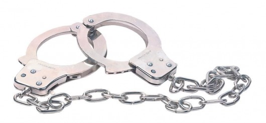 Наручники из металла с длинной цепочкой CHROME HANDCUFFS METAL HANDCUFFS W. KEY - NMC - купить с доставкой в Люберцах
