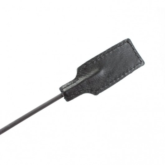 Чёрный профессиональный стек с золотистой рукоятью - 73 см. - БДСМ Арсенал - купить с доставкой в Люберцах