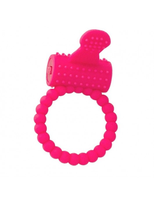 Розовое силиконовое виброкольцо A-toys - A-toys - в Люберцах купить с доставкой