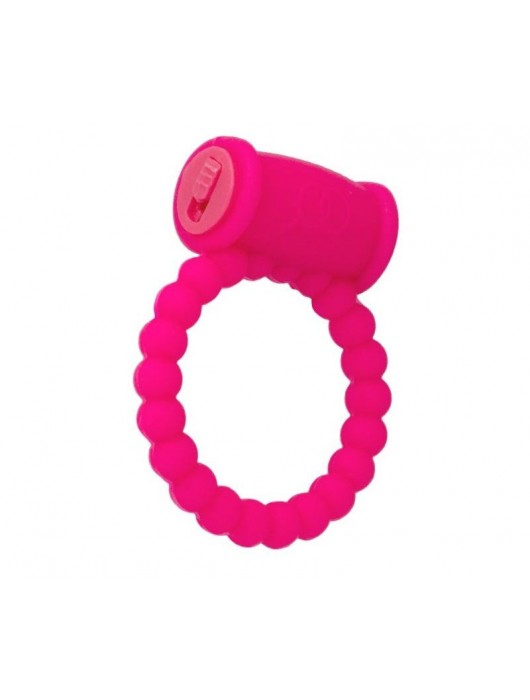 Розовое виброкольцо на пенис A-toys из силикона - A-toys - в Люберцах купить с доставкой