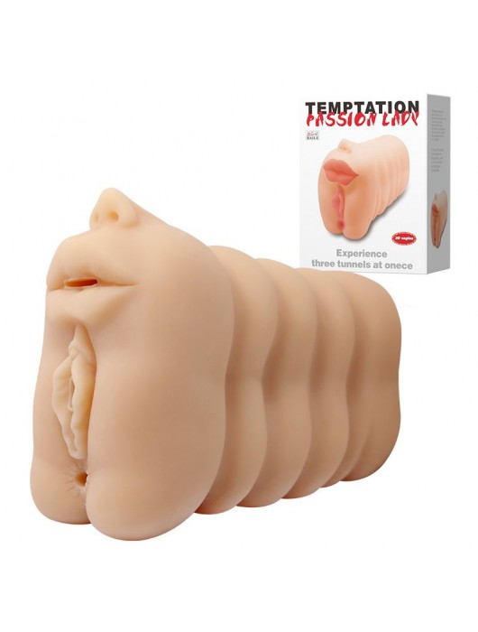Мастурбатор с тремя любовными входами - Baile - в Люберцах купить с доставкой