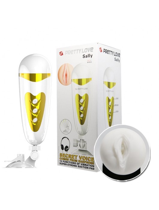 Мега-мастурбатор вагина Sally с вибрацией и голосом - Baile - в Люберцах купить с доставкой