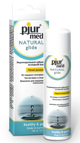 Нейтральный лубрикант на водной основе pjur MED Natural glide - 100 мл. - Pjur - купить с доставкой в Люберцах