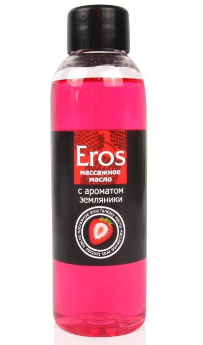 Массажное масло Eros fantasy с ароматом земляники - 75 мл. - Биоритм - купить с доставкой в Люберцах