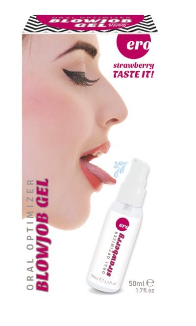 Увлажняющий гель для орального секса с ароматом клубники - 50 мл. - Ero - купить с доставкой в Люберцах