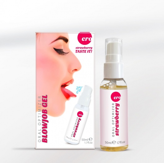 Увлажняющий гель для орального секса с ароматом клубники - 50 мл. - Ero - купить с доставкой в Люберцах