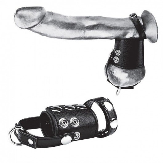 Кольцо на член и мошонку Cock Ring With 2  Ball Stretcher And Optional Weight Ring - BlueLine - в Люберцах купить с доставкой