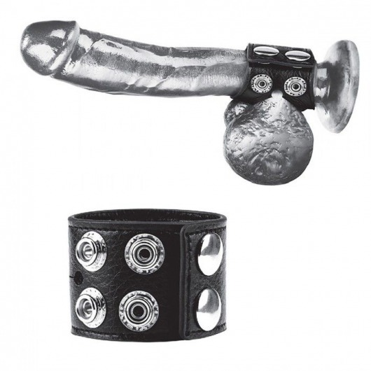 Ремень на член и мошонку 1.5  Cock Ring With Ball Strap - BlueLine - купить с доставкой в Люберцах