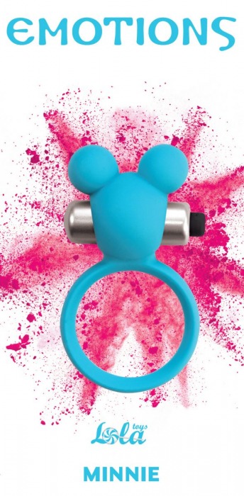 Голубое эрекционное виброколечко Emotions Minnie Breeze - Lola Games - в Люберцах купить с доставкой