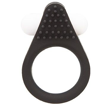 Чёрное эрекционное кольцо LIT-UP SILICONE STIMU RING 1 BLACK - Dream Toys - в Люберцах купить с доставкой