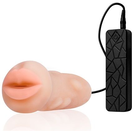 Мастурбатор-ротик с вибрацией REALSTUFF VIBRATING MASTURBATOR MOUTH - Dream Toys - в Люберцах купить с доставкой