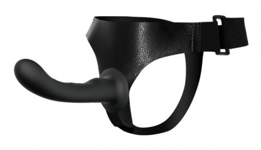 Страпон с изогнутой головкой Ultra Harness Curvy Dildo - 15,8 см. - Baile - купить с доставкой в Люберцах