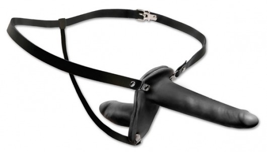 Женский страпон с вагинальной пробкой Double Penetrix Strap-on - 15 см. - Pipedream - купить с доставкой в Люберцах