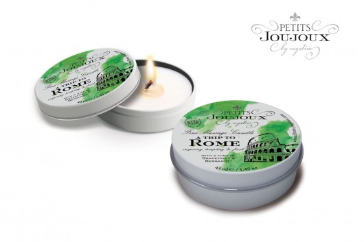 Массажная свеча Petits Joujoux Rome с ароматом грейпфрута и бергамота - 33 гр. - MyStim - купить с доставкой в Люберцах