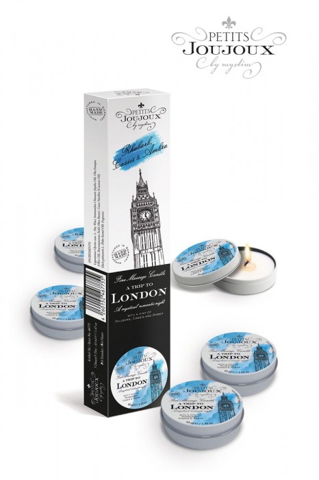 Набор из 5 свечей Petits Joujoux London с ароматом ревеня, амбры и чёрной смородины - MyStim - купить с доставкой в Люберцах