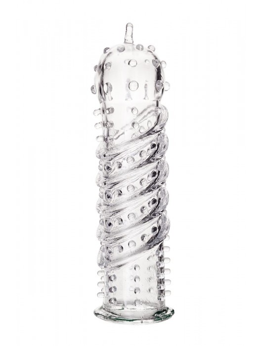 Прозрачная насадка на пенис TOYFA A-Toys - 15,5 см. - A-toys - в Люберцах купить с доставкой