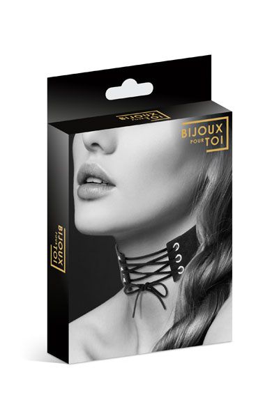 Оригинальный ошейник-чокер со шнуровкой - Bijoux Pour Toi - купить с доставкой в Люберцах