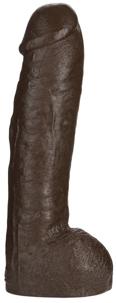 Большая насадка для трусиков Vac-U-Lock Realistic Hung - 31,7 см. - Doc Johnson - купить с доставкой в Люберцах