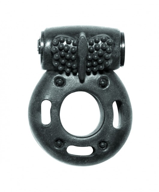 Черное эрекционное кольцо с вибрацией Rings Axle-pin - Lola Games - в Люберцах купить с доставкой