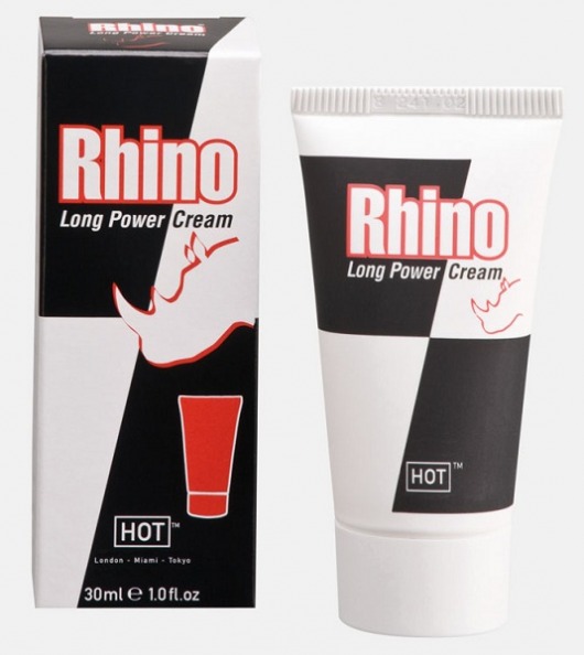 Крем-пролонгатор для мужчин Rhino - 30 мл. - HOT - купить с доставкой в Люберцах