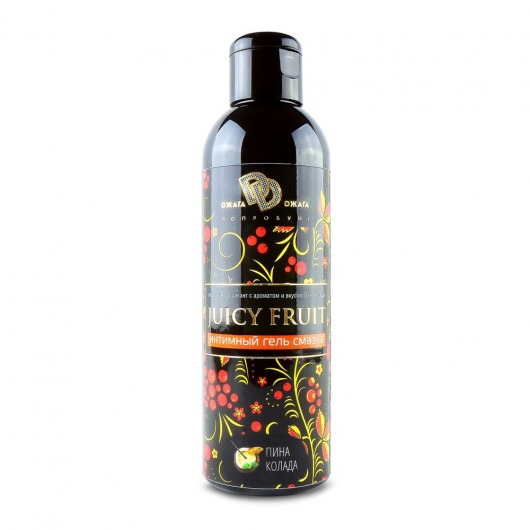 Интимный гель на водной основе JUICY FRUIT с ароматом пина колада - 200 мл. - БиоМед - купить с доставкой в Люберцах