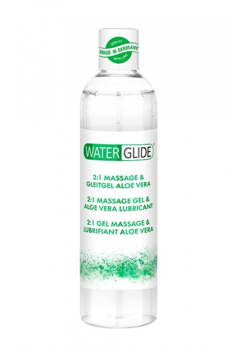 Гель-смазка 2-в-1 MASSAGE   LUBRICANT ALOE VERA - 300 мл. - Waterglide - купить с доставкой в Люберцах