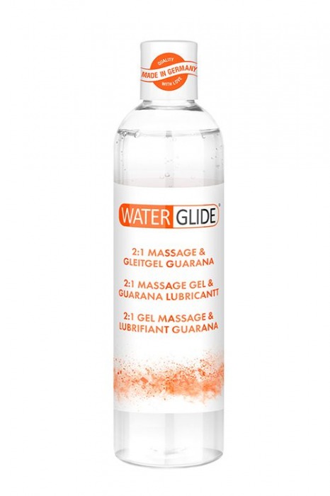 Гель-смазка 2-в-1 MASSAGE   LUBRICANT GUARANA - 300 мл. - Waterglide - купить с доставкой в Люберцах