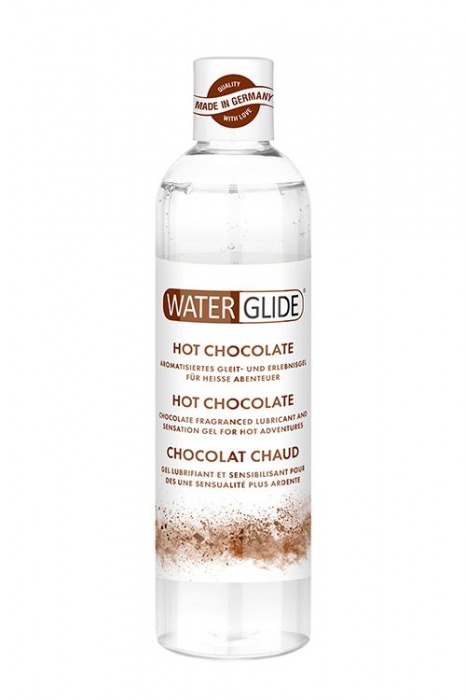 Лубрикант на водной основе с ароматом шоколада HOT CHOCOLATE - 300 мл. - Waterglide - купить с доставкой в Люберцах