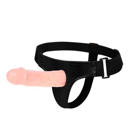 Телесный фаллоимитатор на трусиках Jessica Strap-On - 15,5 см. - Baile - купить с доставкой в Люберцах