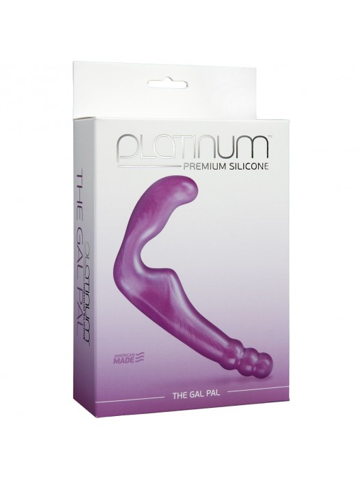 Безремневой фиолетовый страпон из силикона The Gal Pal - 17 см. - Doc Johnson - купить с доставкой в Люберцах