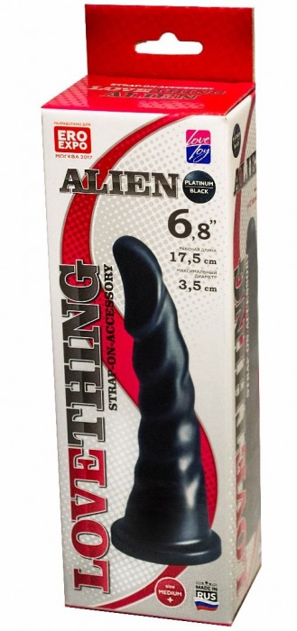 Насадка для трусиков харнесс Alien - 17,5 см. - LOVETOY (А-Полимер) - купить с доставкой в Люберцах