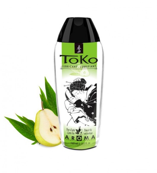 Интимный гель TOKO Pear   Exotic Green Tea с ароматом груши и зеленого чая - 165 мл. - Shunga - купить с доставкой в Люберцах