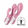 Розовый вибратор-кролик с расширением Air Pump Bunny 2 - 20,4 см. - Satisfyer