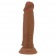 Коричневый фаллоимитатор с подвижной кожей Quentin - 18,4 см. - Baile купить с доставкой в интернет-магазине Orgasmix в Люберцах Коричневый фаллоимитатор с подвижной кожей Quentin - 18,4 см. - Baile