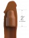 Коричневая насадка на член 2  Silicone X-tension - 20,3 см. - Pipedream - в Люберцах купить с доставкой