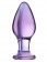 Стеклянная анально-вагинальная пробка - 11 см. - Sexus купить с доставкой в интернет-магазине Orgasmix в Люберцах Стеклянная анально-вагинальная пробка - 11 см. - Sexus